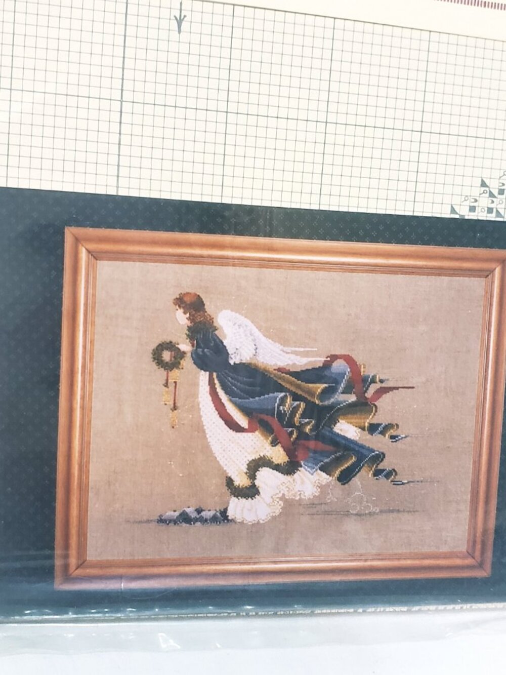 Angel of Freedom The Second Counted Cross Stitch Pattern Lavender and Lace 1989